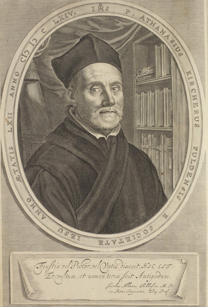 Portræt af Athanasius Kircher 1602-1680, 1664 af Cornelis Abrahamsz. Bloemaert II