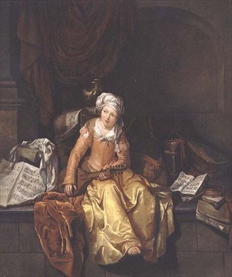 Musikeren af Cornelis Pietersz Bega