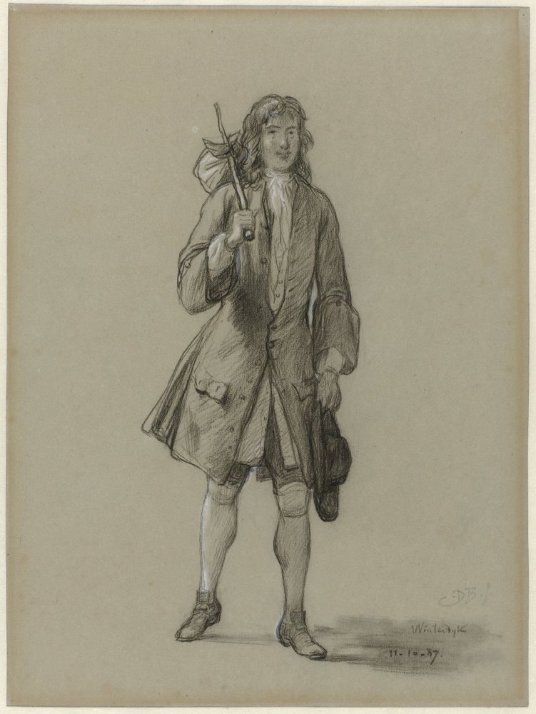 Ferdinand Huyck vender tilbage fra udlandet. Illustration til bogen af ​​samme navn af Jacob van Lennep af David Bles