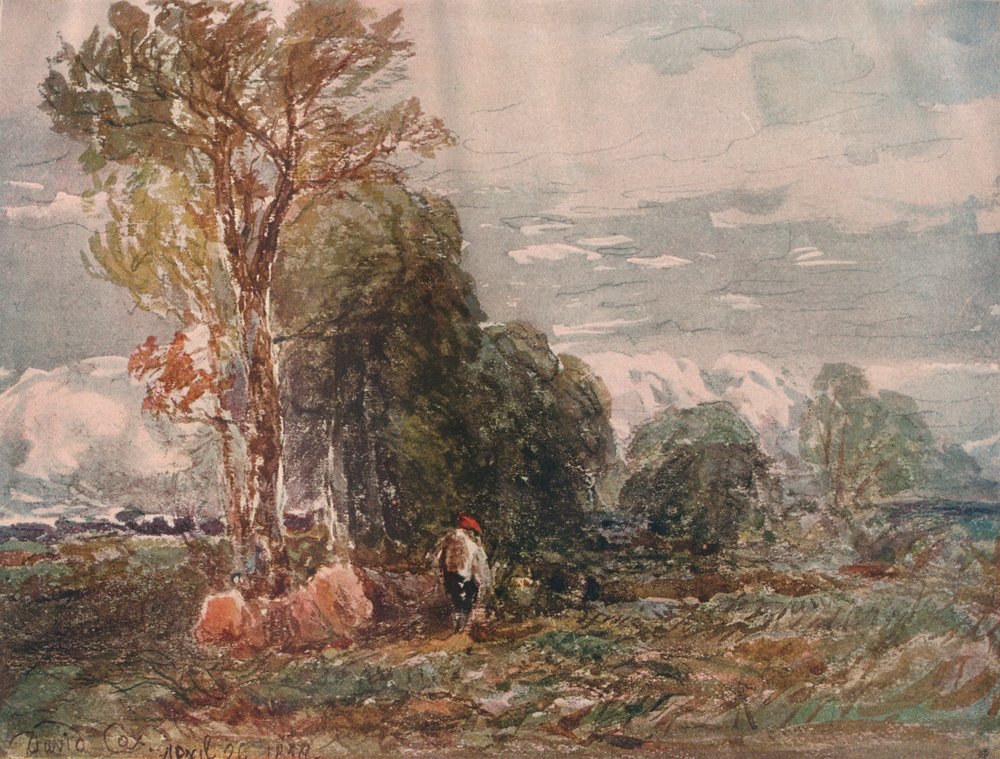 Skovhuggeren, c1800-tallet, 1911 af David Cox the elder