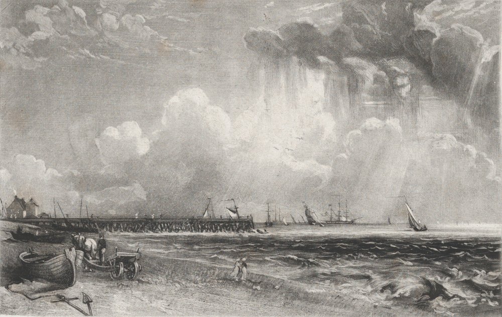 Yarmouth, Norfolk, 1830. af David Lucas
