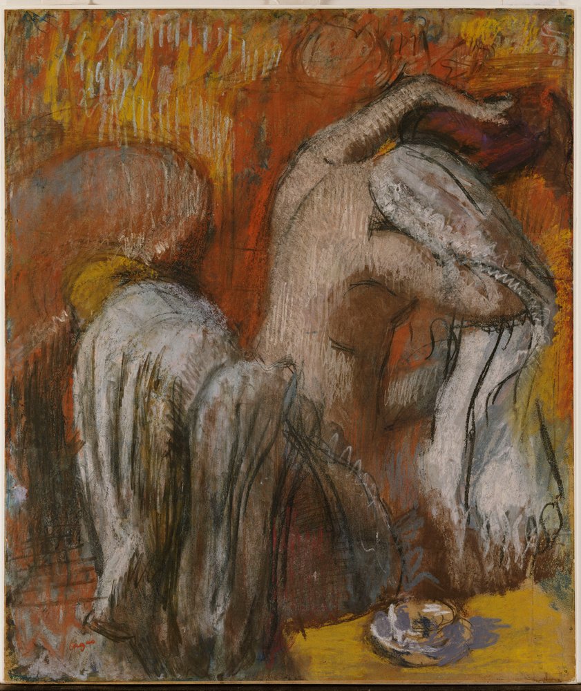 Kvinde, der tørrer sig af Edgar Degas