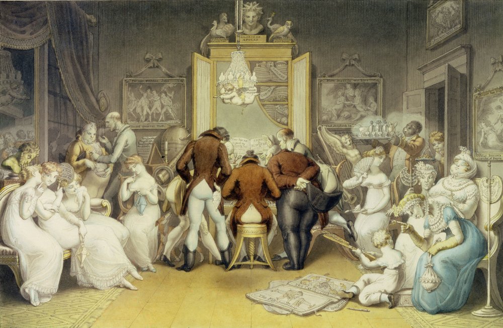 The Triumph of Music, ca. 1820 (wc, pen og blæk over vask på papir) af Edward Francis Burney