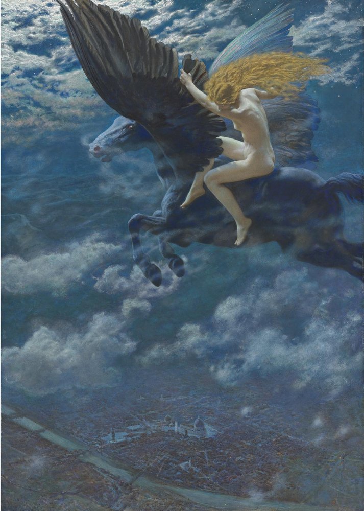 Drømmeidyl En Valkyrie, ca. 1902 af Edward Robert Hughes