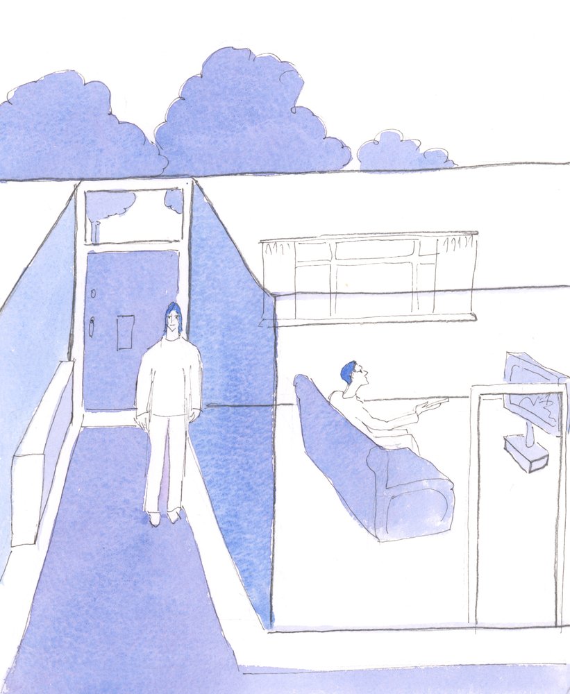 At modtage Kristus i den hellige kommunion, men derefter ignorere Hans Nærvær, er som at være en mand, der byder en besøgende velkommen i sit hus, men så efterlader den besøgende i gangen, mens han, husets herre, går ind i dagligstuen for at more sig, 2005 af Elizabeth Wang