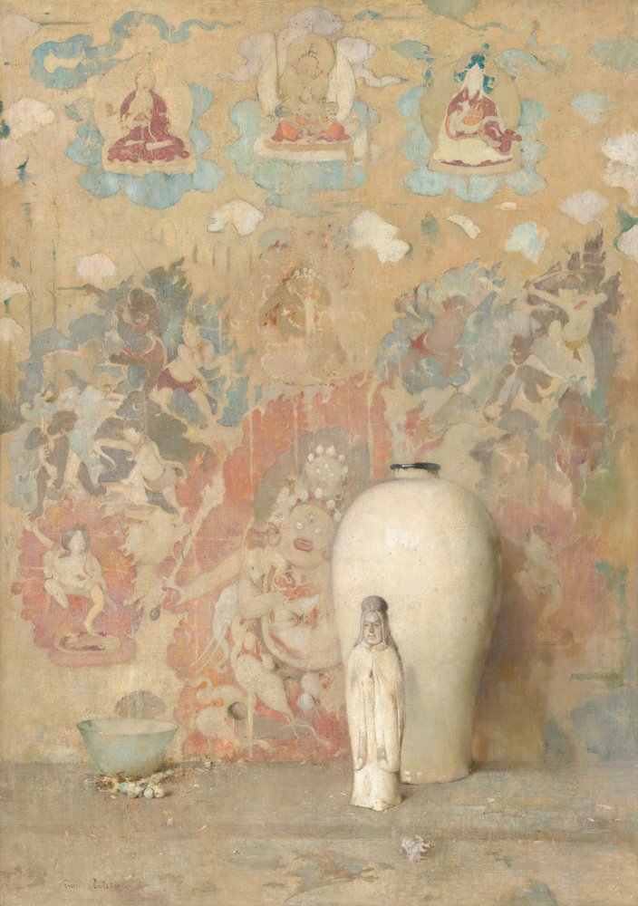 Billedet fra Thibet, ca. 1920. af Emil Carlsen