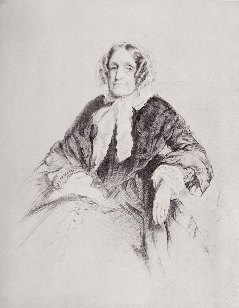 Portræt af fru Jane Marcet (1769-1858) af English School