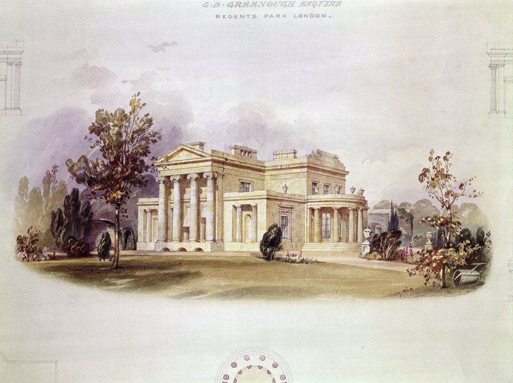 George B. Greenoughs villa i Regents Park, London af English School