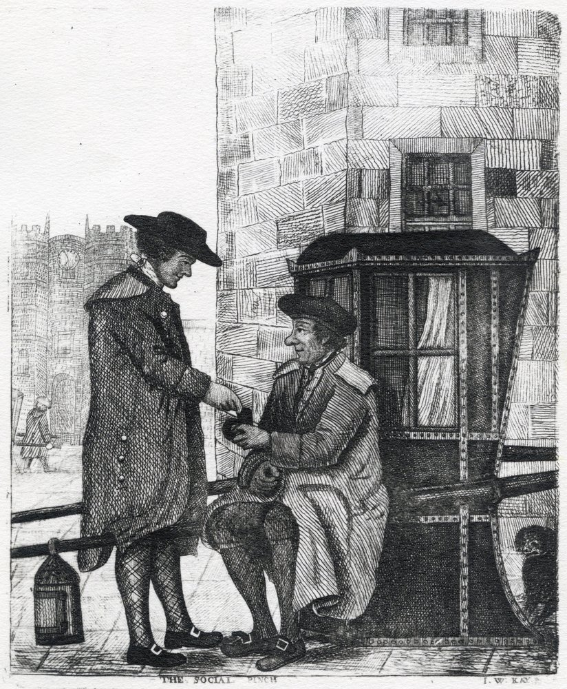 The Social Pinch, tryk lavet af William Kay, 1784-1813 af English School