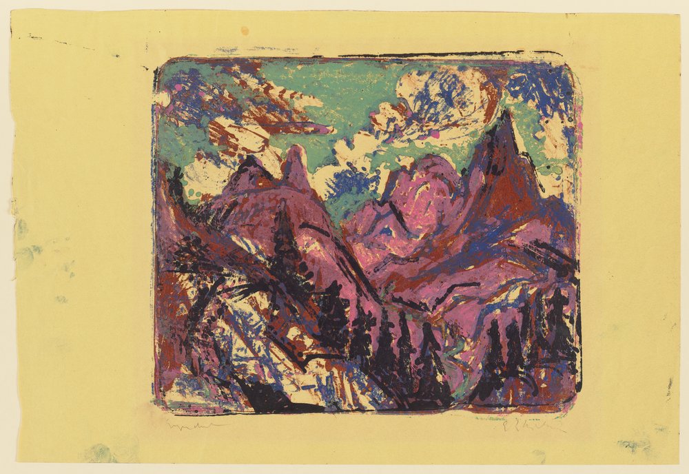 Berge af Ernst Ludwig Kirchner