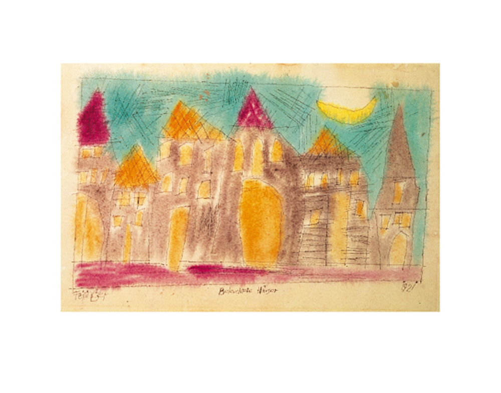 Oplyste huse (KI.2) af Feininger Lyonel