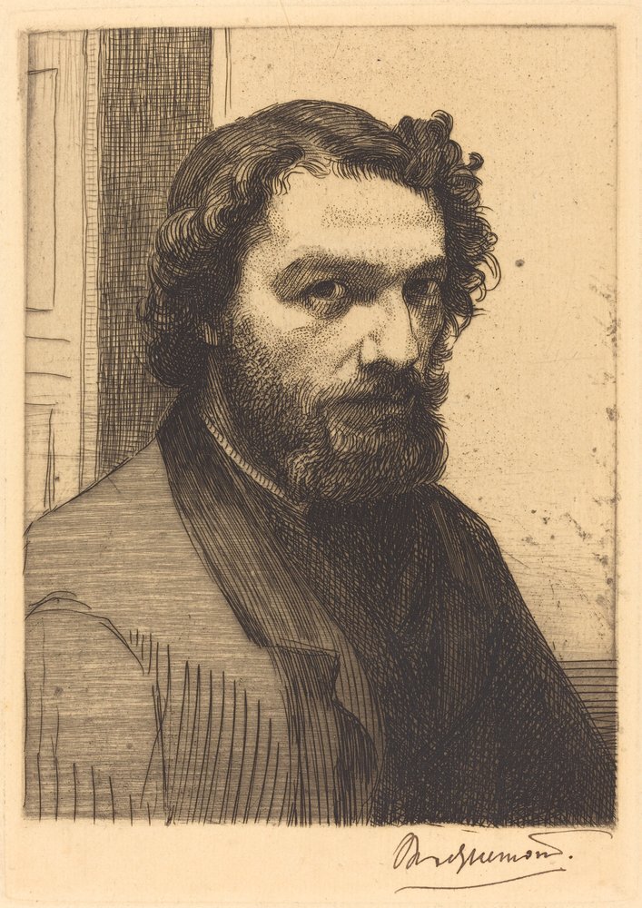 Alphonse Legros af Felix Bracquemond
