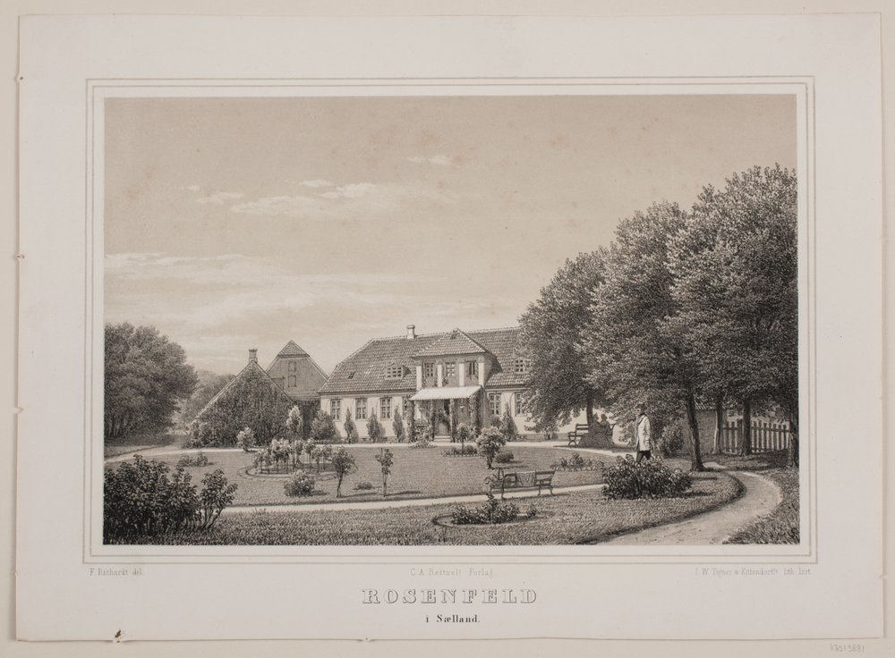 Rosenfeld i Sælland af Ferdinand Richardt