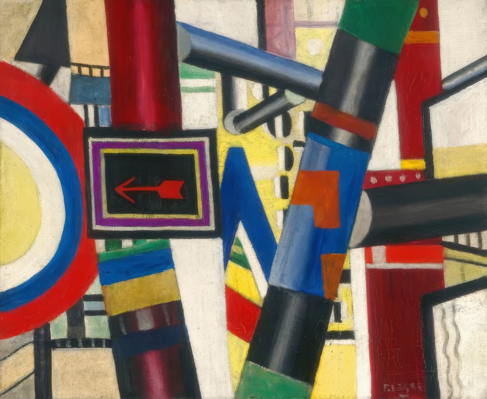 Jernbaneovergangen (skitse) af Fernand Leger