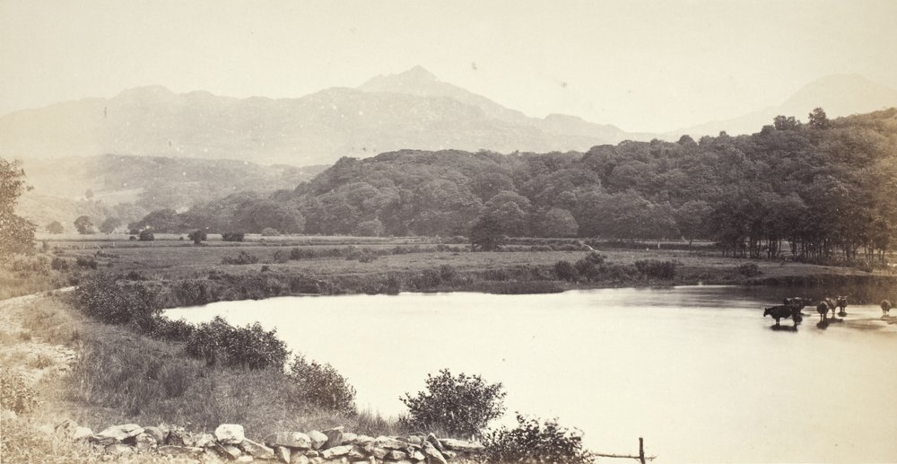 Floden Glaslyn og bjerge (513) af Francis Bedford