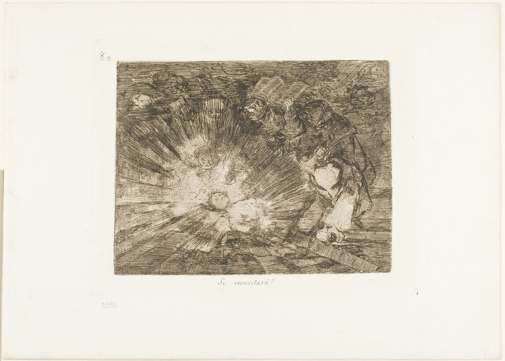 Will She Rise Again?, plade 80 fra The Disasters of War af Francisco Jose de Goya y Lucientes