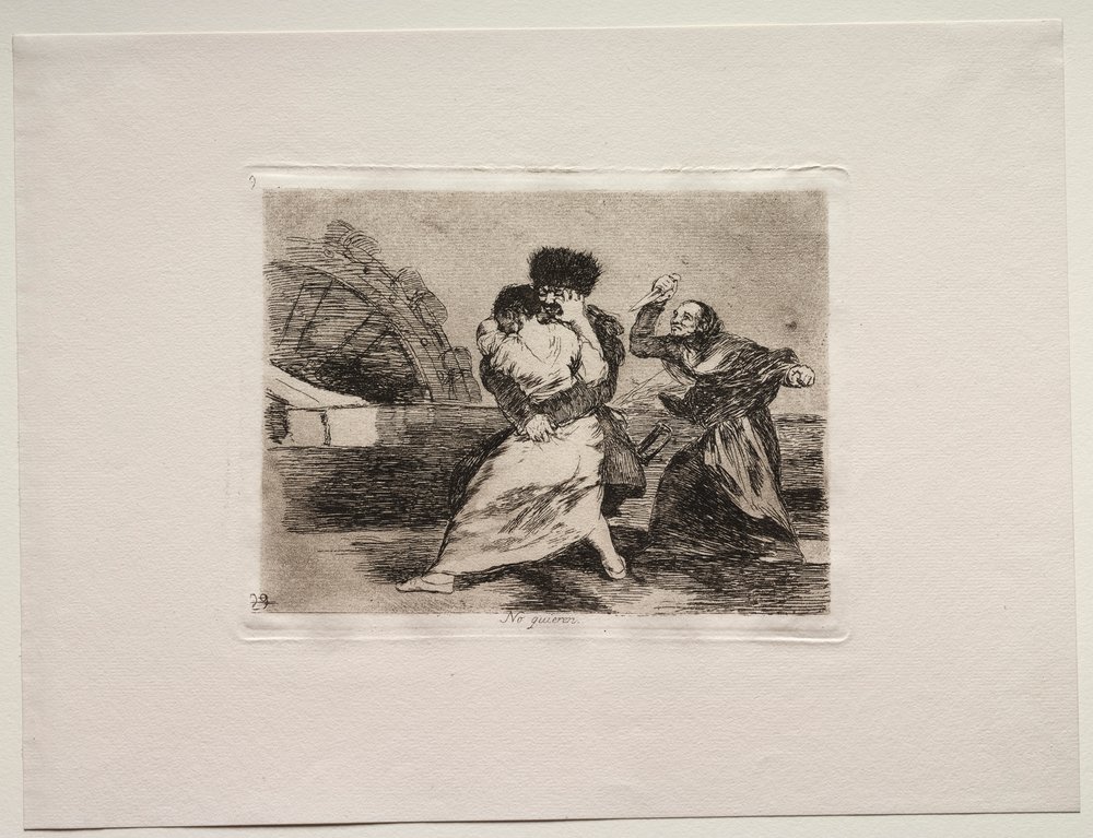 The Horrors of War: They Dont Like It.  af Francisco de Goya