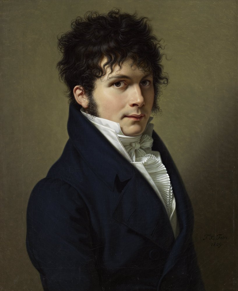 Portræt af en mand af Francois-Xavier Fabre