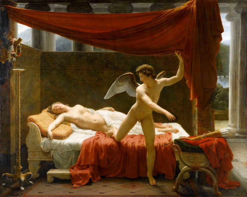 Amor og Psyke af Francois Edouard Picot