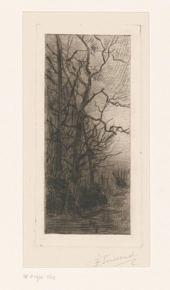 Træer ved vandet af Frans Smissaert (signed by artist)