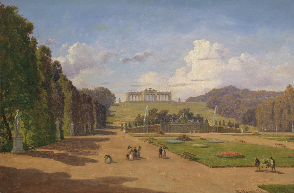 Schönbrunn, udsigt over Gloriette af Franz Reinhold
