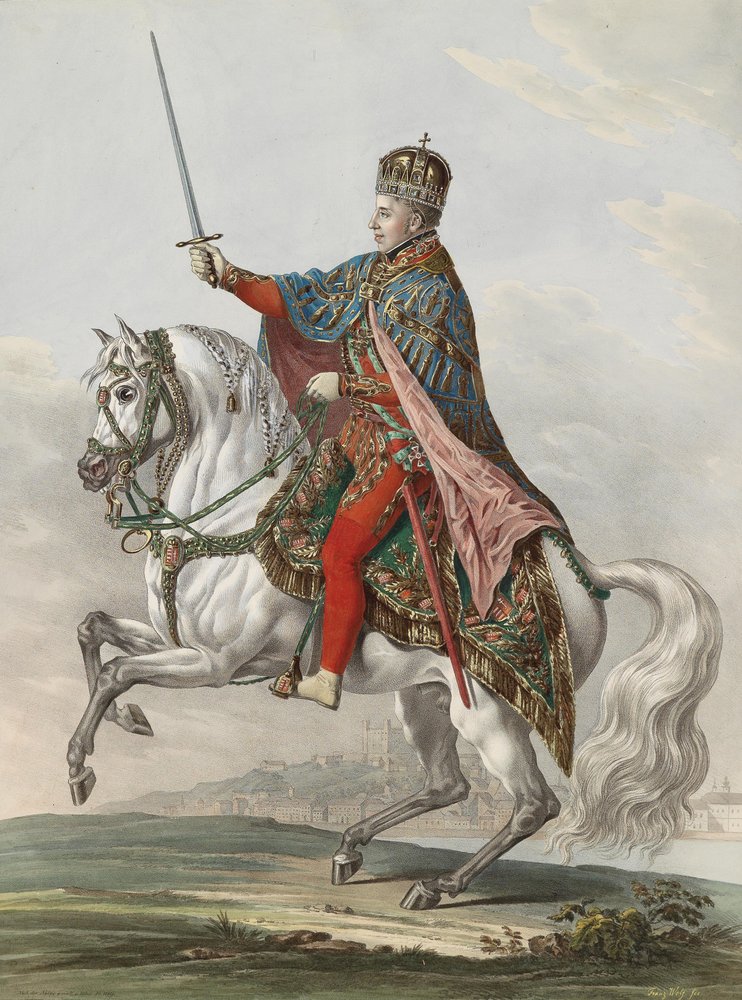 Kejser Ferdinand I af Østrig som konge af Ungarn, 1830 af Franz Wolf
