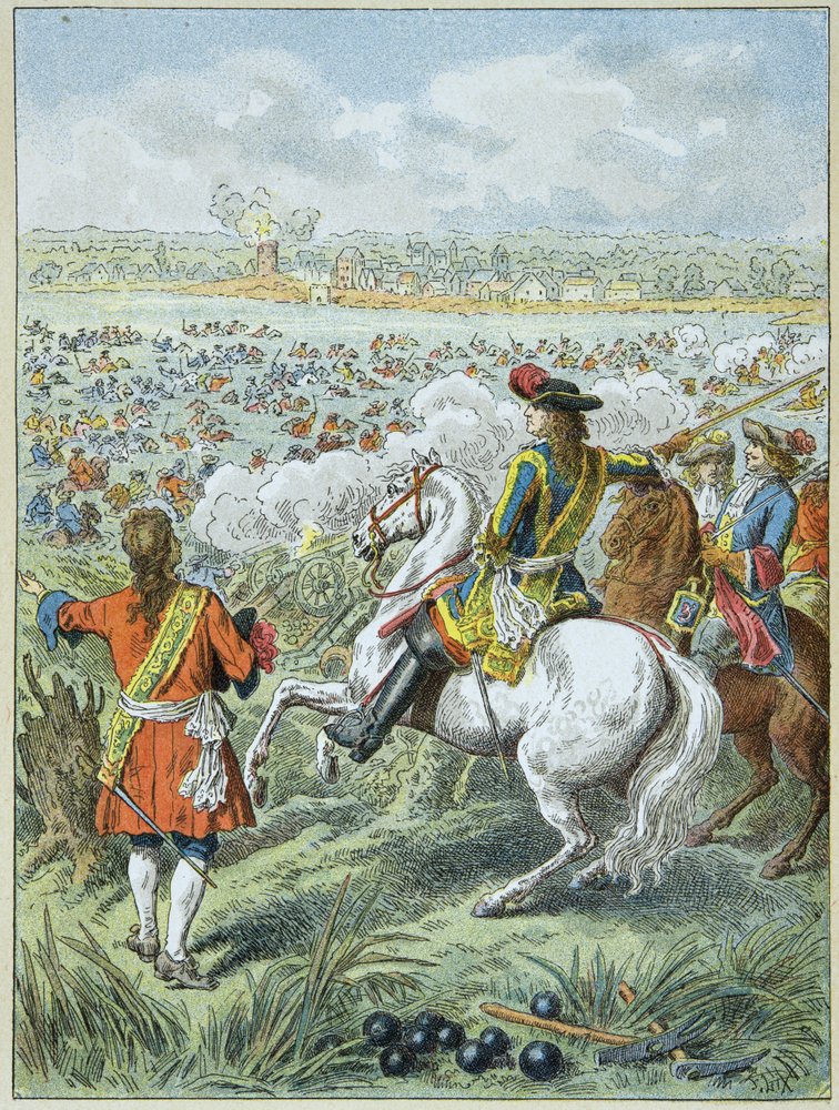 Passage af Rhinen af kong Ludvig XIVs hære af Frederic Theodore Lix
