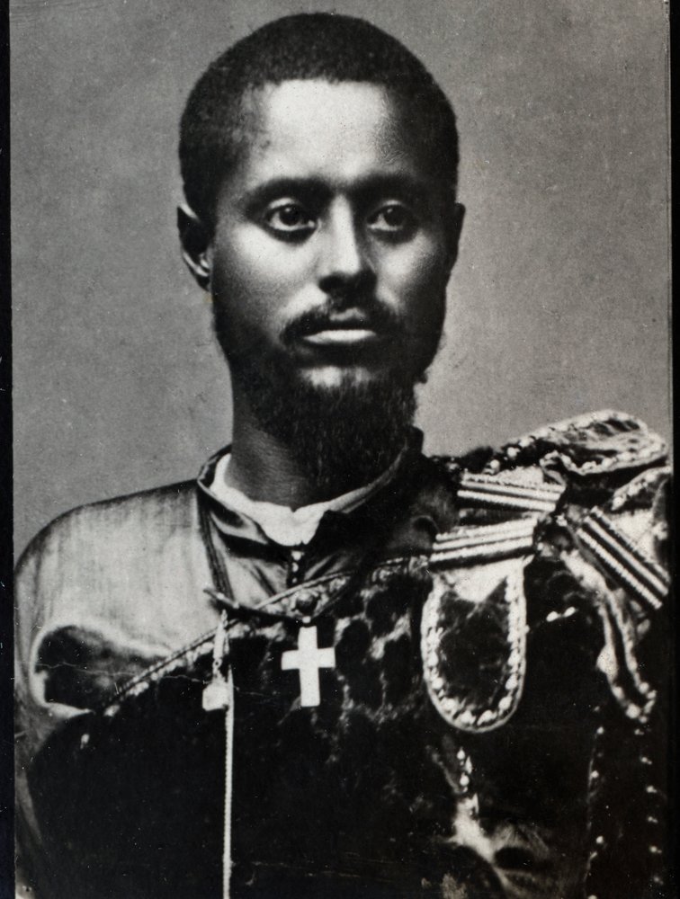 Portræt af Ras Makonnen (1852-1906), general og guvernør i Harar-provinsen i Etiopien. af French Photographer