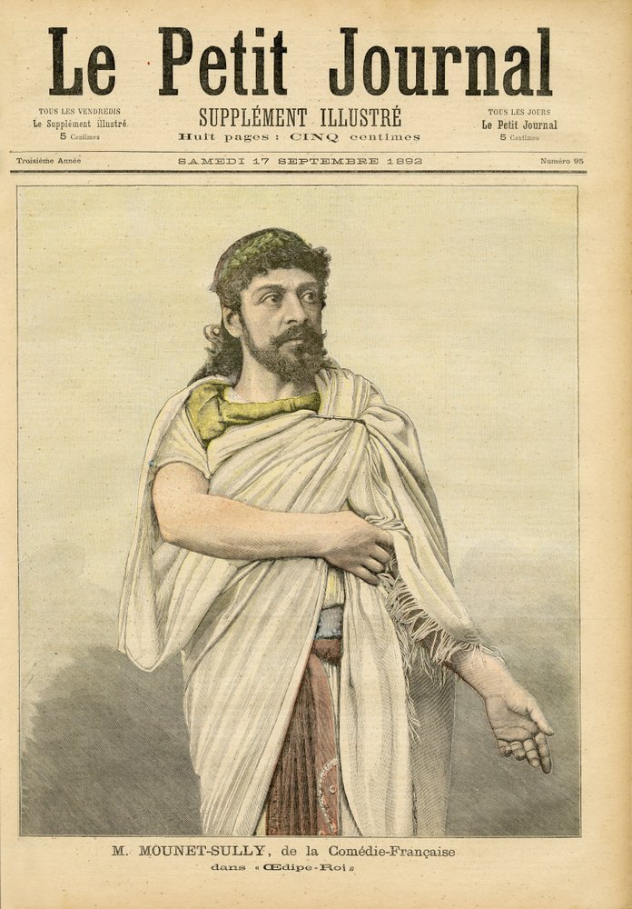 M. Mounet-Sully i Oedipus Rex på Comédie-Française, forsiden af ​​