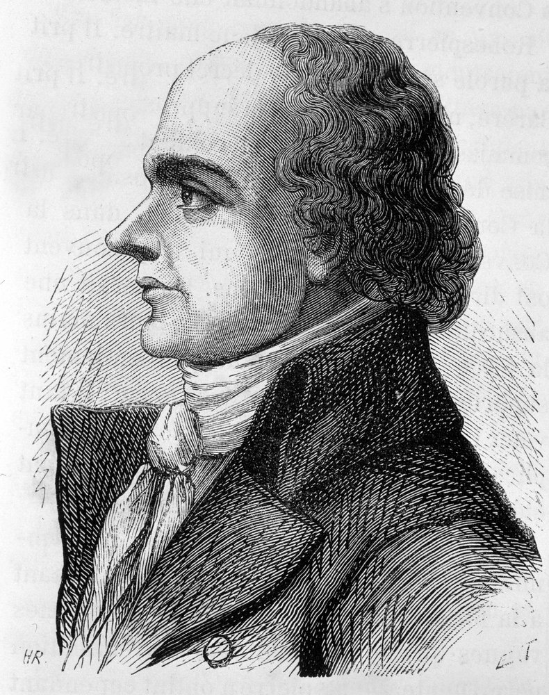 Portræt af grev Jean Denis de Lanjuinais (1753 - 1827), fransk politiker - i "The History of France" af Henri Martin af French School