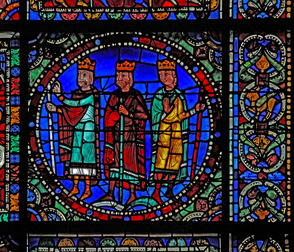 The Life of Christ window: Magi på rejse (w50) af French School