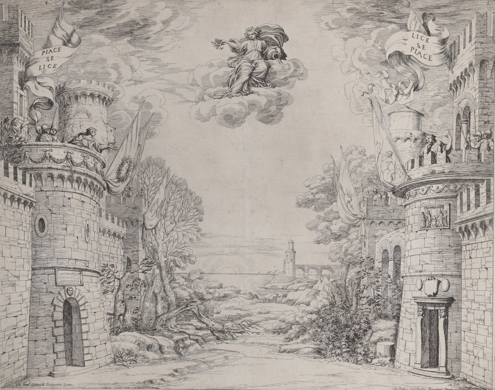 Scene fra Triompho della Pieta, 1640-69. af Giovanni Battista Galestruzzi