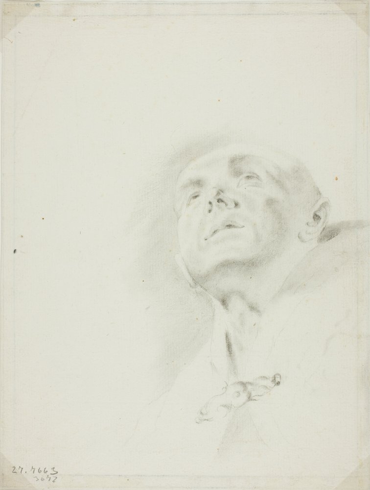 Hovedet på en præst af Giovanni Battista Piazzetta