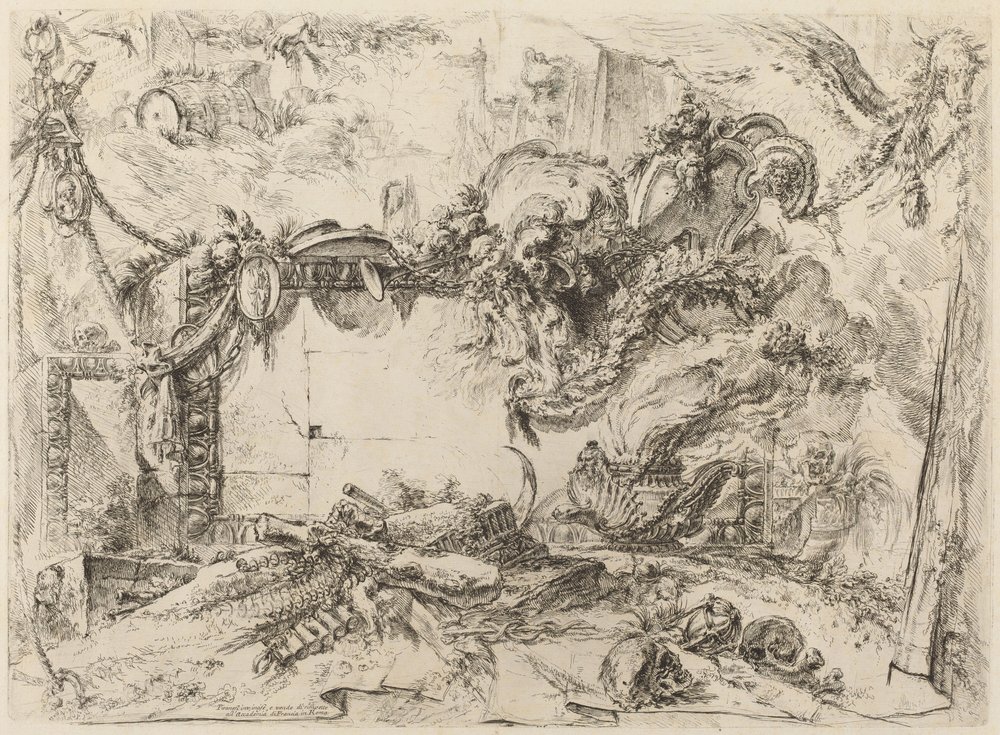 Den monumentale tablet af Giovanni-Battista Piranesi