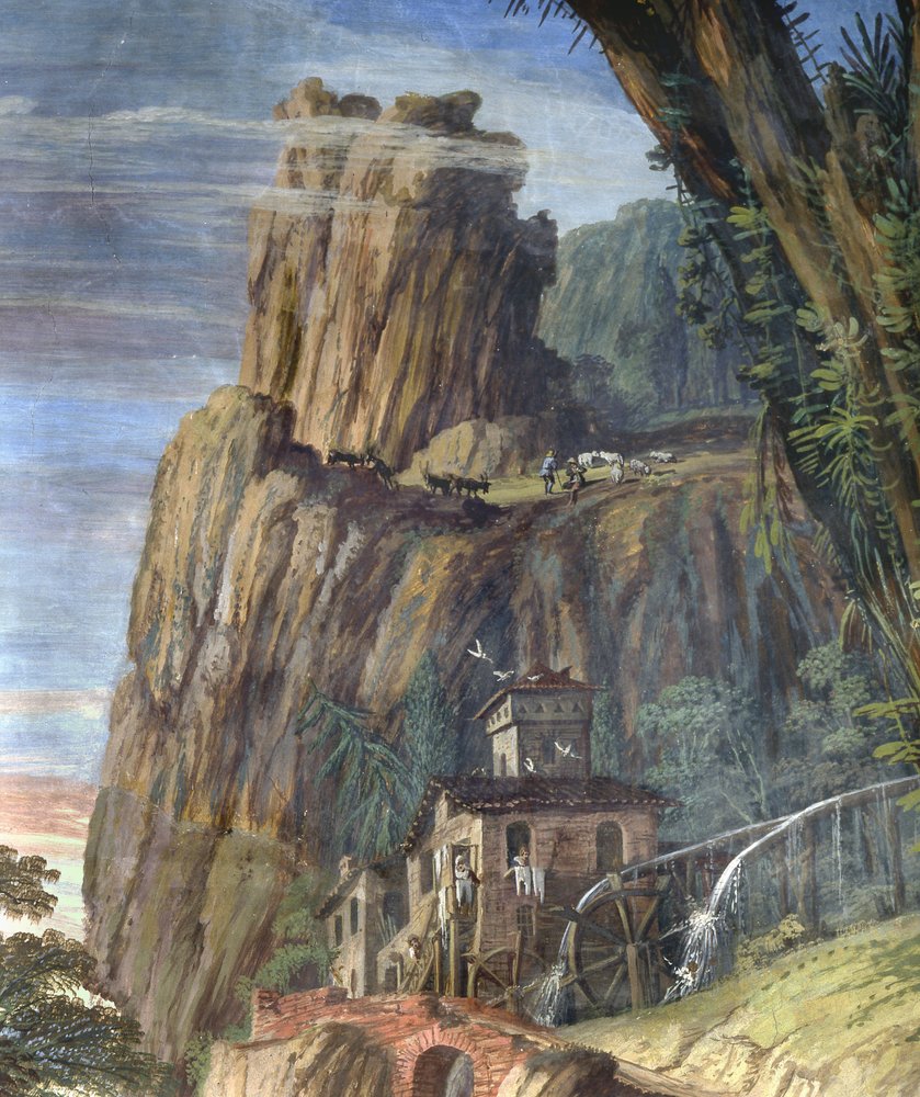 Mølle, detalje af Giovanni Ghisolfi