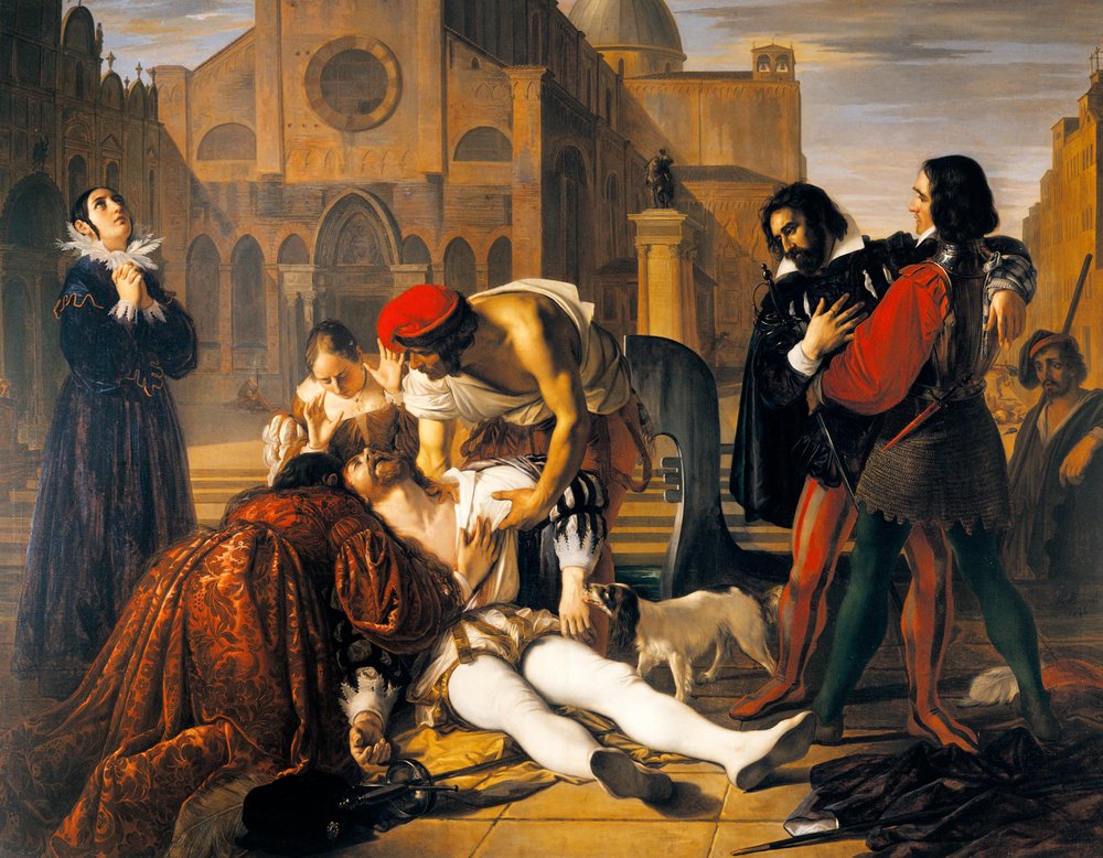Mordet på Lorenzino de' Medici, af Giuseppe Bezzuoli af Giuseppe Bezzuoli