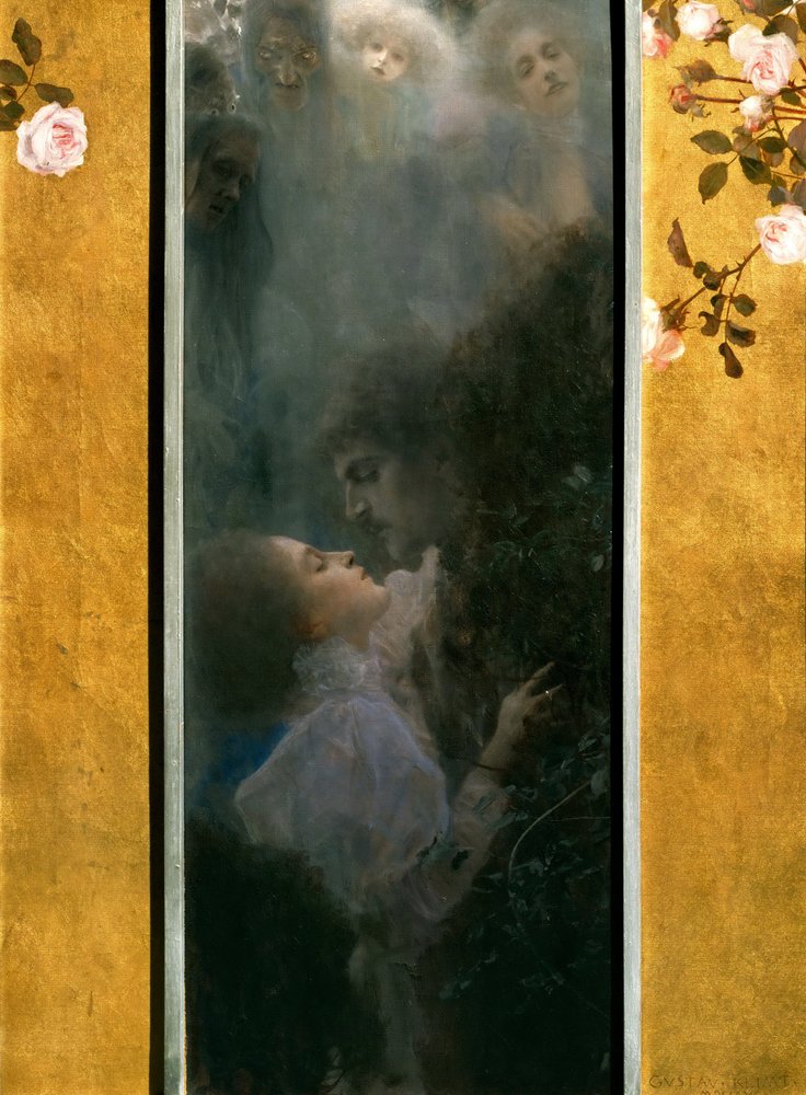 Kærlighed, 1895 af Gustav Klimt