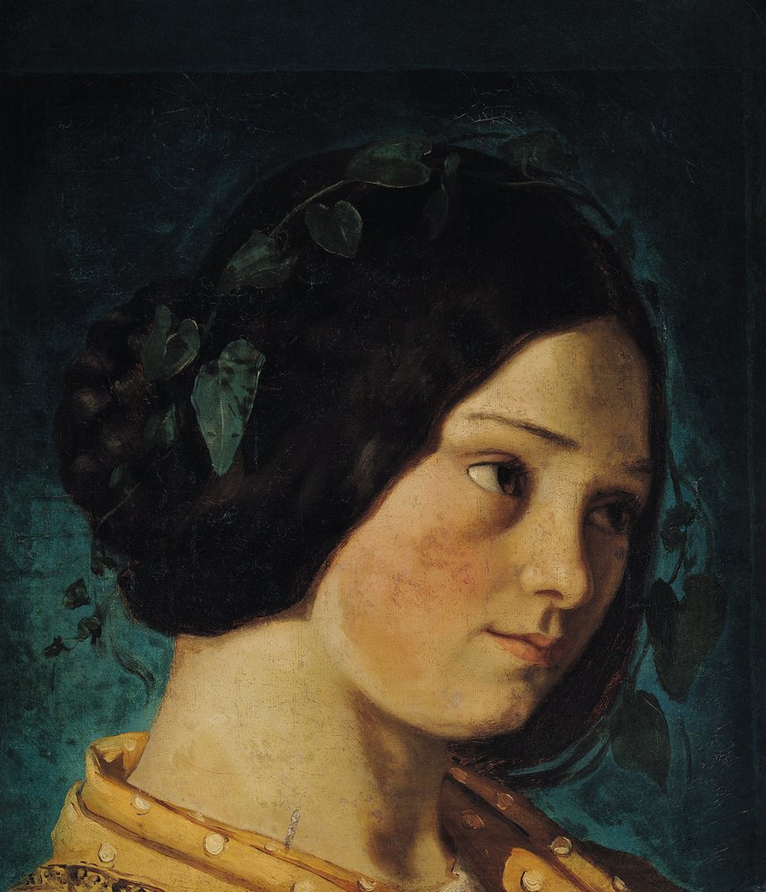 Portræt af Zelie Courbet, ca. 1842 af Gustave Courbet