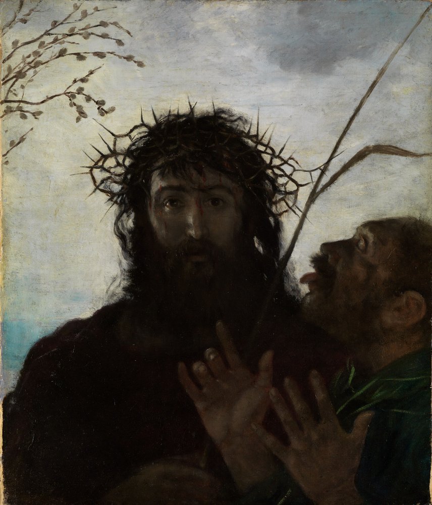 Hån mod Jesus af Hans Thoma