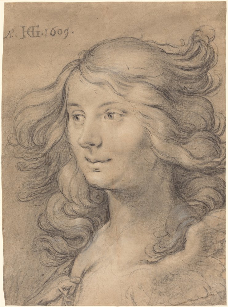 En sirenes hoved af Hendrick Goltzius
