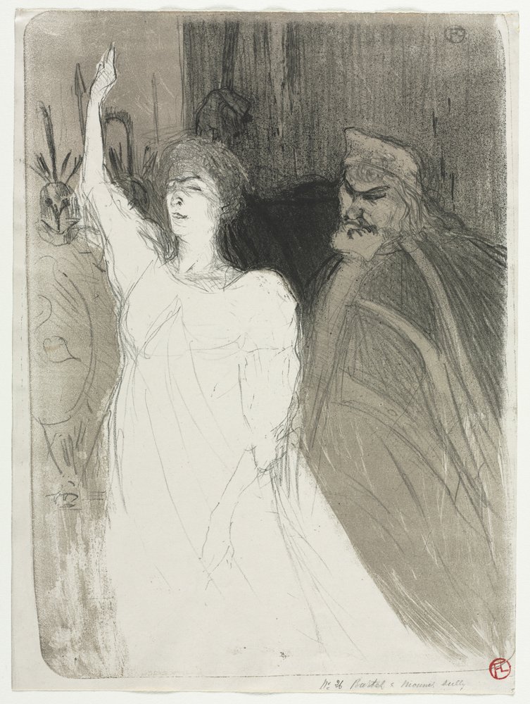 En fyrstelig idyl, Clara Ward, 1894. af Henri de Toulouse-Lautrec