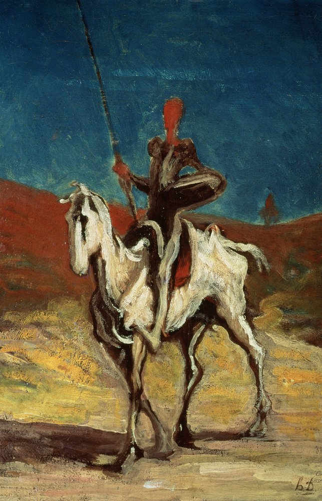 Don Quixote, ca. 1865-1870 af Honoré Daumier