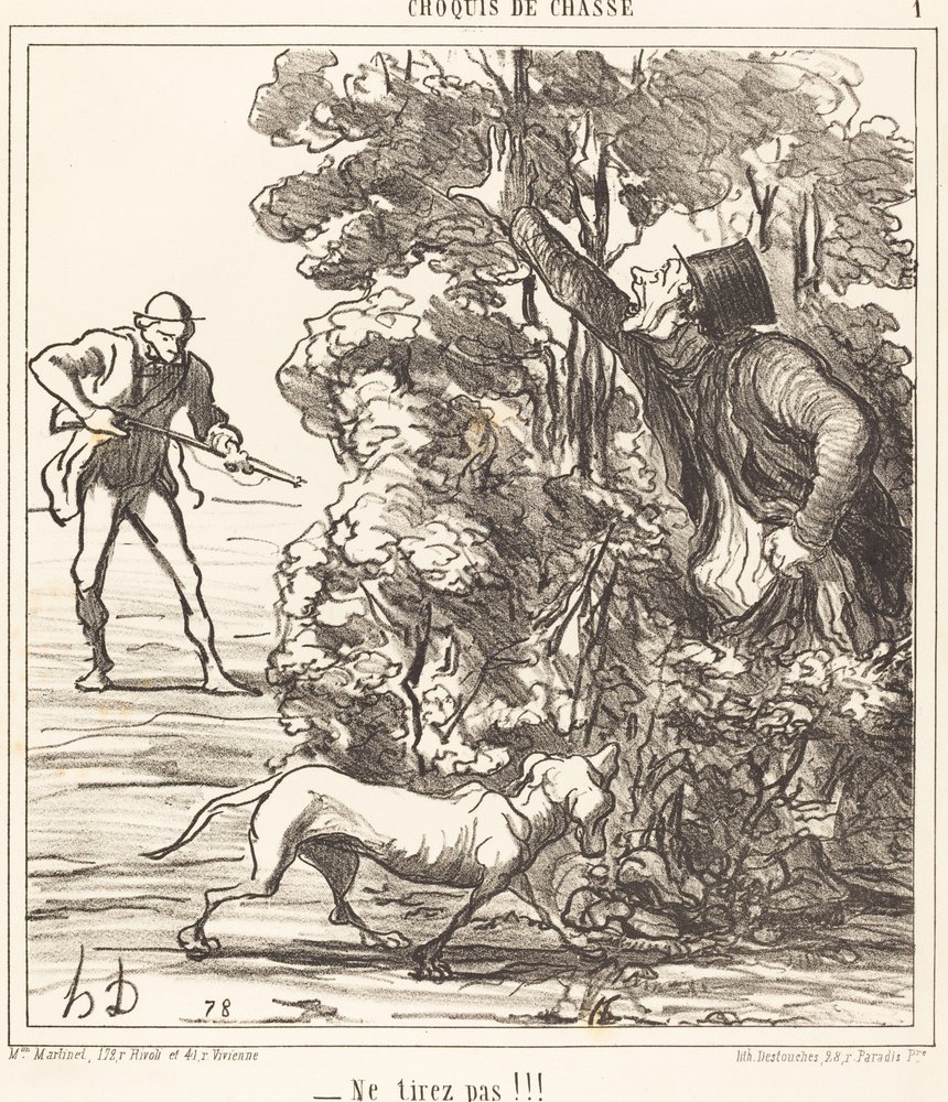 Træk ikke!!! af Honoré Daumier