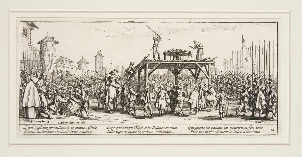 Krigens store elendighed: N. 14 - Hjulet af Jacques Callot