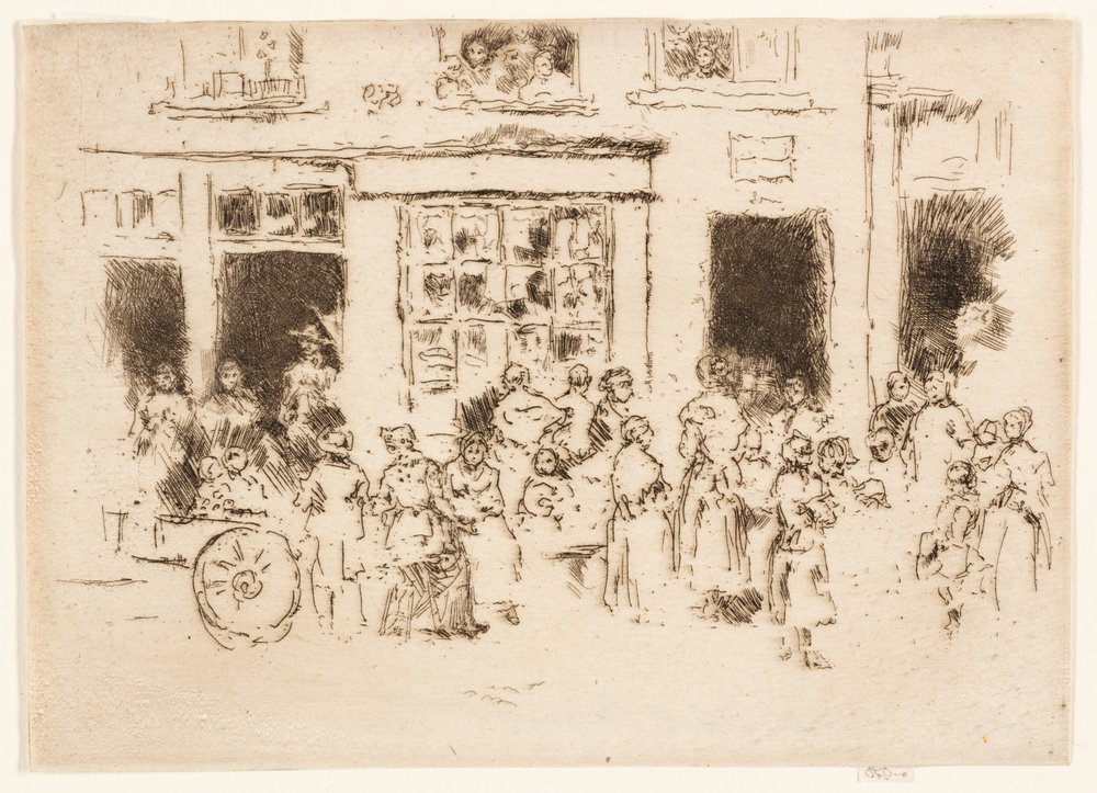 High Street, Bruxelles af James McNeill Whistler