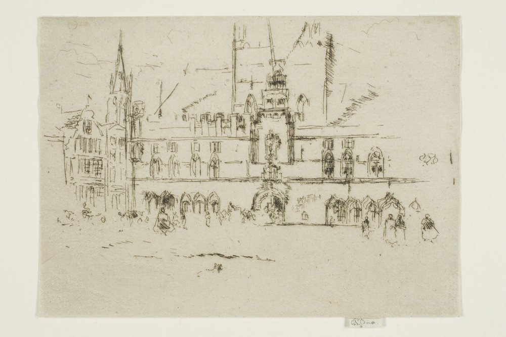 Markedet, Brugge af James McNeill Whistler