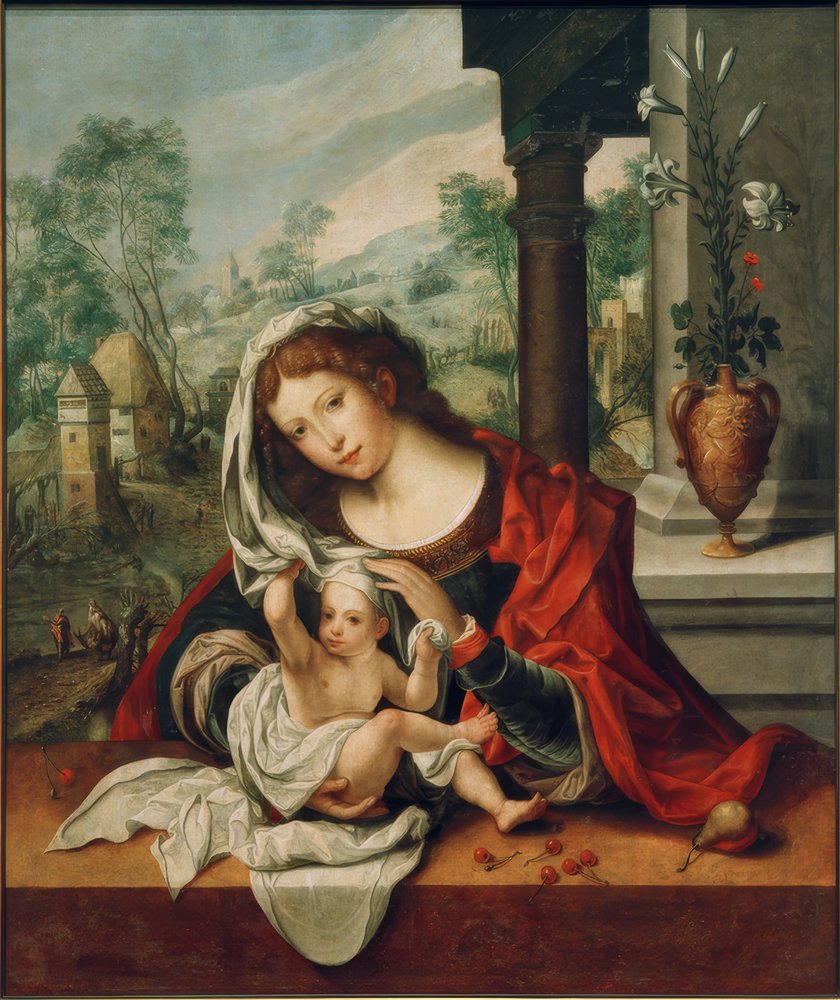 Madonna med sløret af Jan Gossaert