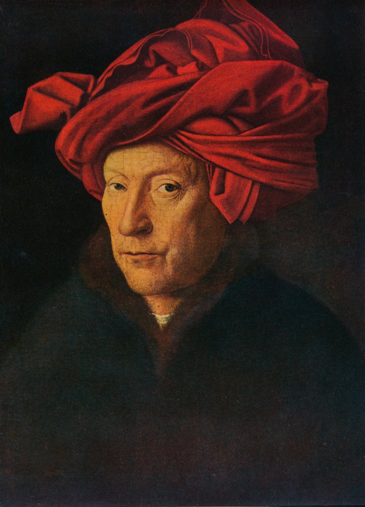 Portræt af en mands selvportræt, 1433. af Jan van Eyck