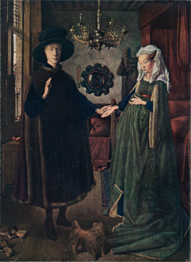 Arnolfini-portrættet, 1434, 1904 af Jan van Eyck