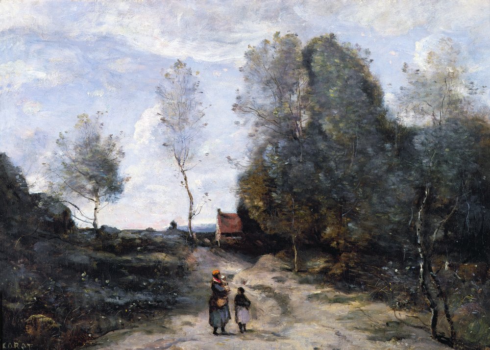 Vejen af Jean-Baptiste-Camille Corot